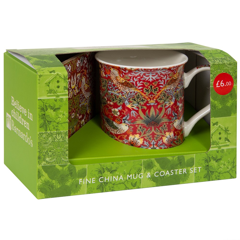 Mug Coaster Set William Morris Barnardo s Online Charity Shop